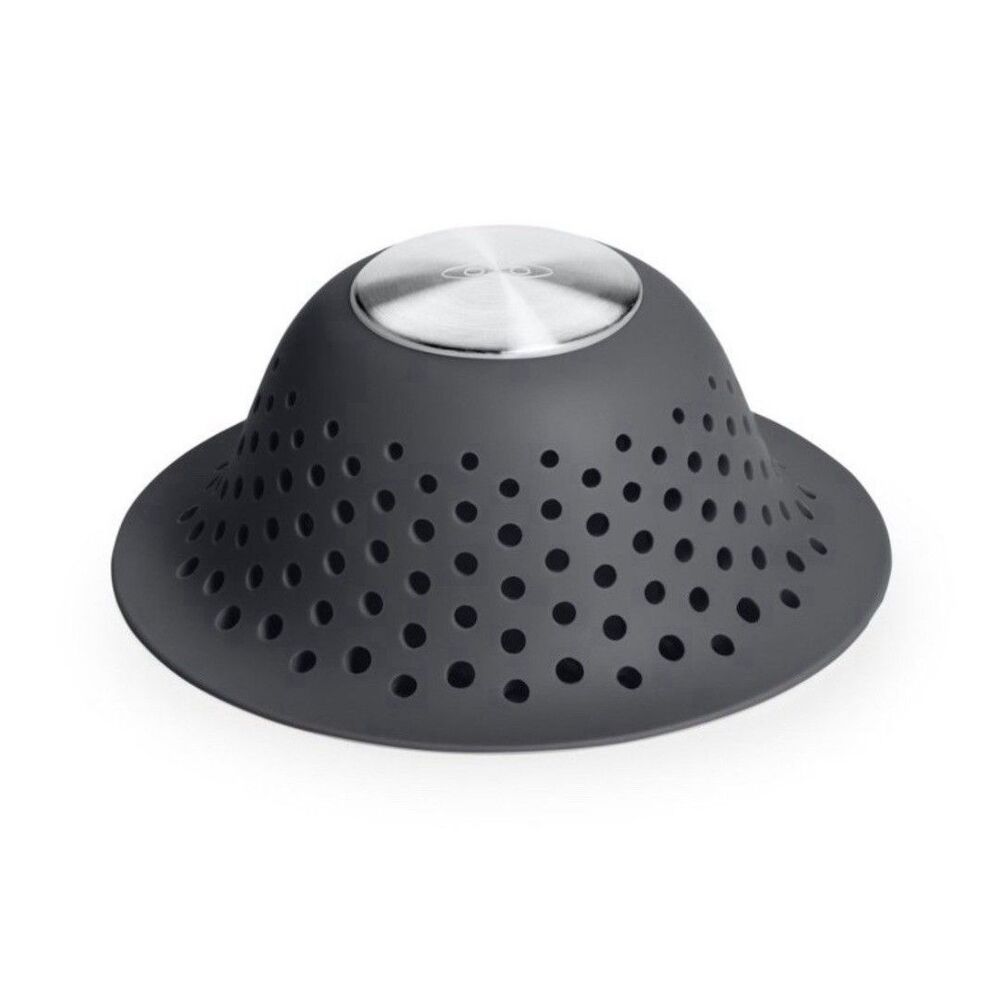 OXO Good Grips Silicone Shower & Tub Drain Protector, Hair Drain Catcher